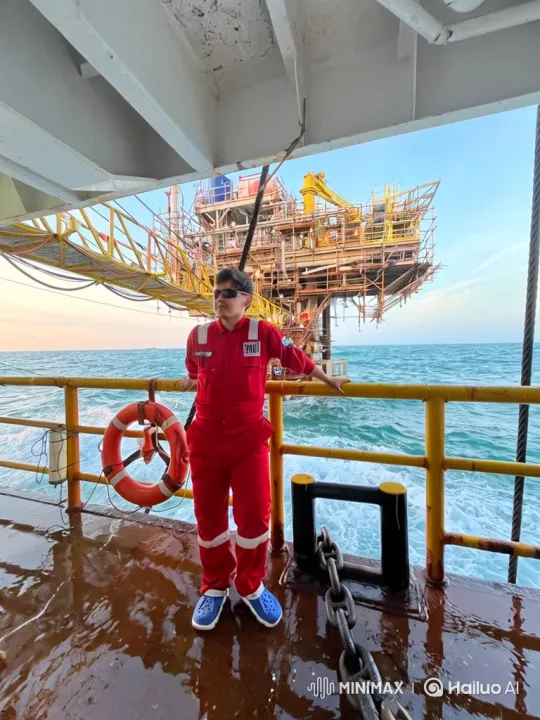 Earth from Space: Vessel, Oil Rig to Cosmic Perspective – AI Generated Video | Hailuo AI