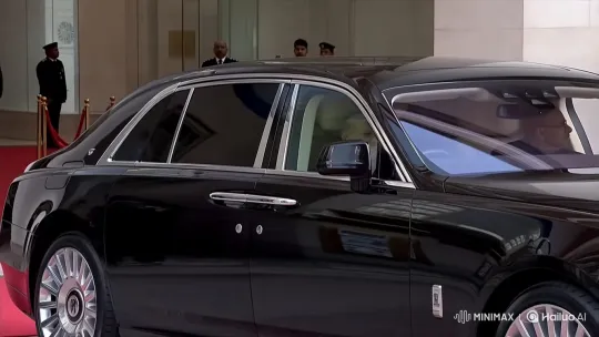 PM Modi Arrives at Event in Rolls-Royce for Official Greeting – AI Generated Video | Hailuo AI