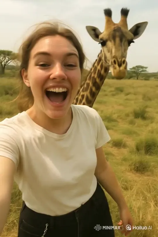 Panda, Giraffe, Orangutan, and Crocodile – AI Generated Video | Hailuo AI