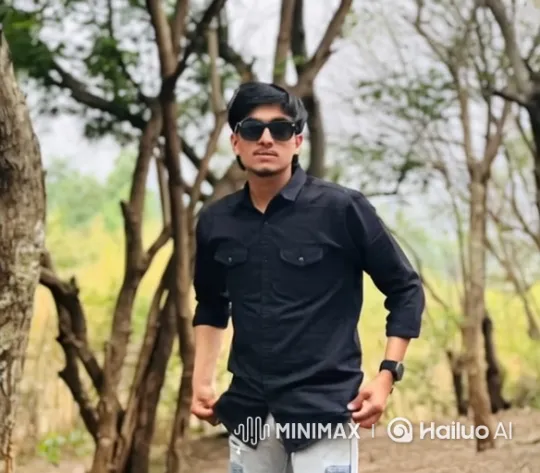 Young Man in Forest, Driving, Video Call in Car – AI Generated Video | Hailuo AI