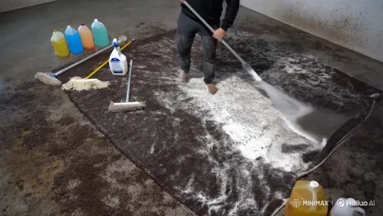Extreme Carpet Cleaning with High-Pressure Foam – AI Generated Video | Hailuo AI