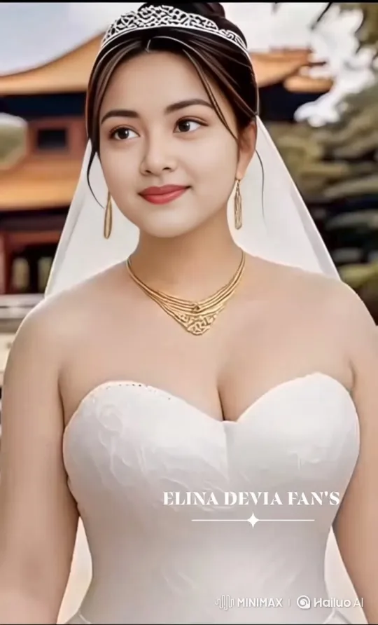 Radiant Bride's Serene Smile on Wedding Day – AI Generated Video | Hailuo AI