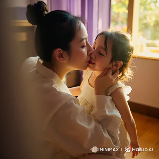 Family Embrace: A Moment of Love and Tenderness – AI Generated Video | Hailuo AI