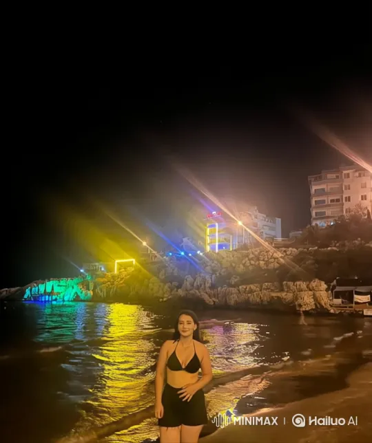 Family Bonding on a Quiet Beach at Night – AI Generated Video | Hailuo AI