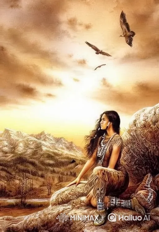Serene Landscape with Contemplative Woman and Gentle Nature – AI Generated Video | Hailuo AI