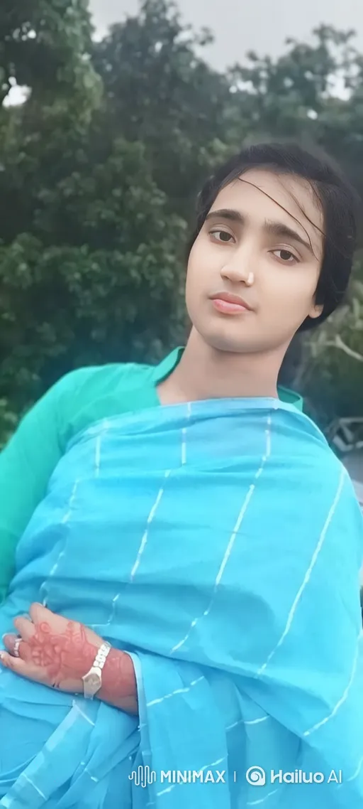 Young Woman Leads Cow on Village Path – AI Generated Video | Hailuo AI