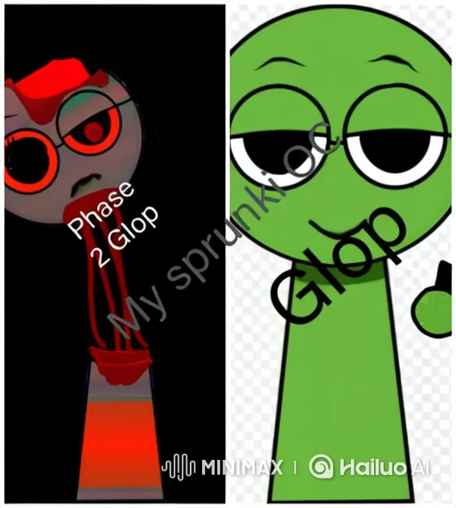 Cartoon Character Glop Destroys Own Name – AI Generated Video | Hailuo AI