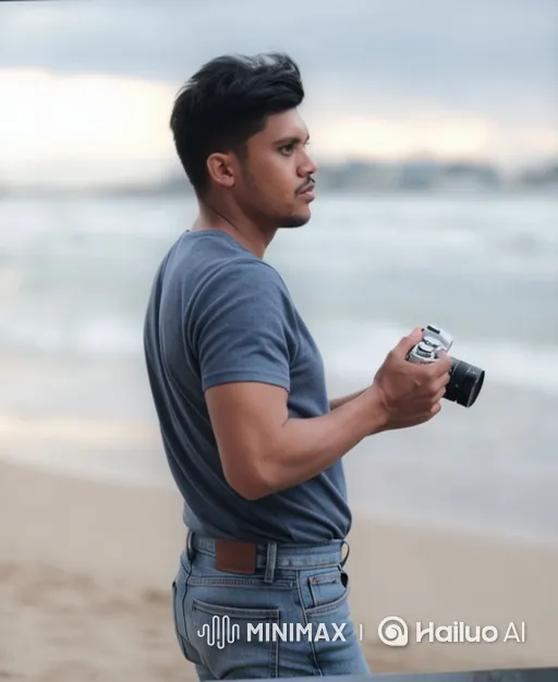 Transformation of a Beach Scene from Natural to Cinematic Aesthetic – AI Generated Video | Hailuo AI