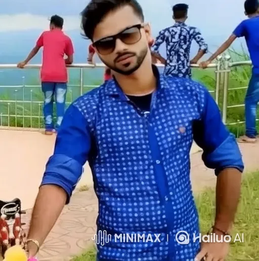Young Bearded Man Shows Confidence with Smile – AI Generated Video | Hailuo AI