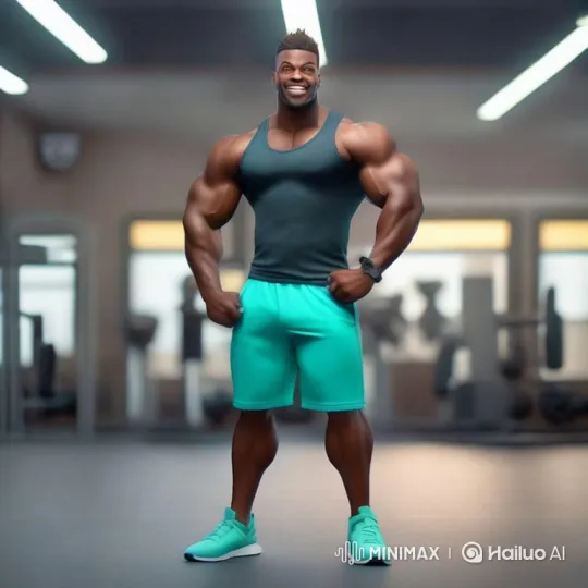 Muscular Man Waved Goodbye from Helicopter on Open Field – AI Generated Video | Hailuo AI