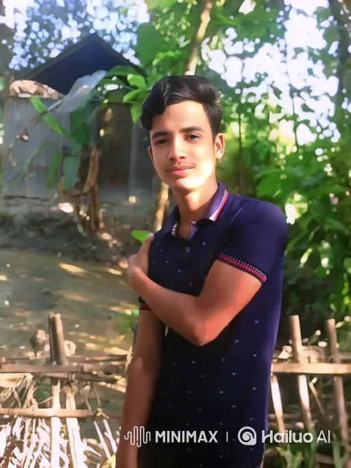 Portrait of a Young Man in Golden Hour's Glow – AI Generated Video | Hailuo AI