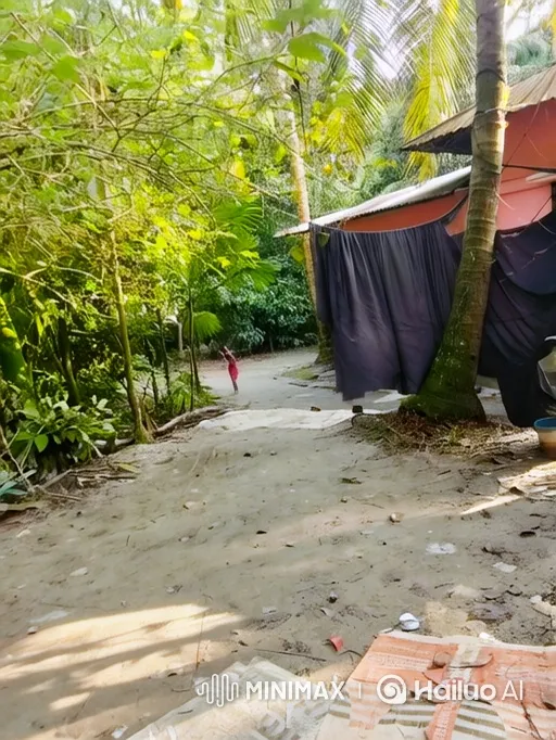 Child Walking Down Sunlit Tropical Path – AI Generated Video | Hailuo AI