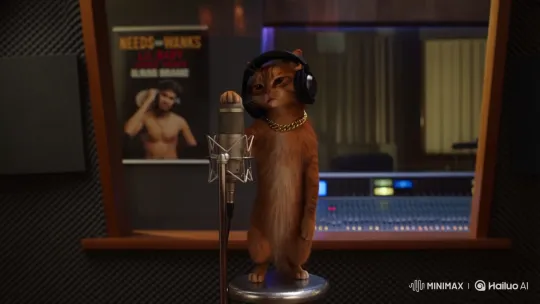 Ginger Tabby Cat Raps with Professional Style – AI Generated Video | Hailuo AI