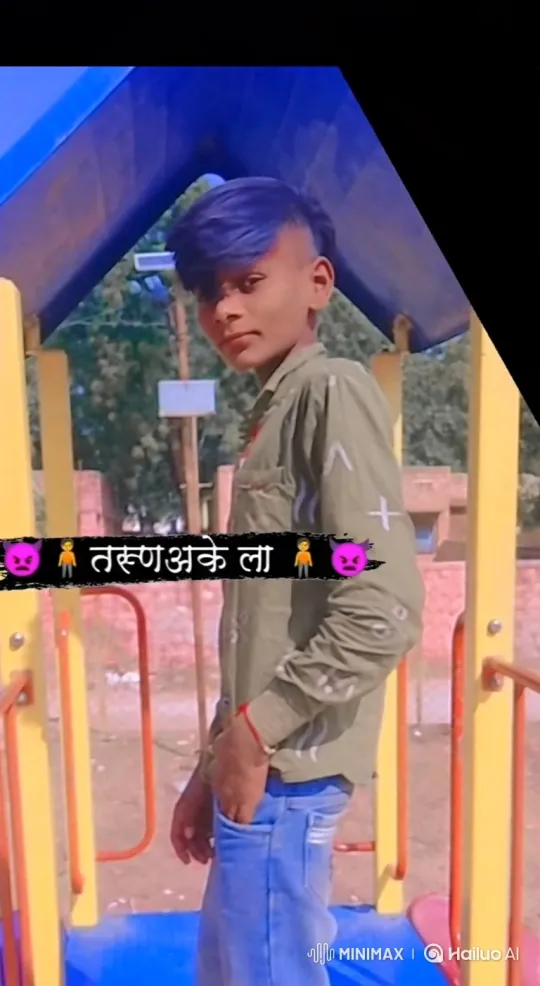 Young Man with Blue Hair Performs Confident Dance – AI Generated Video | Hailuo AI
