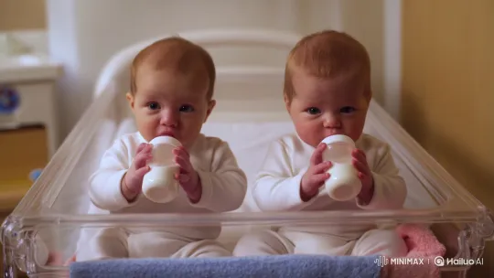 Newborns 'Converse' in Hospital Nursery – AI Generated Video | Hailuo AI