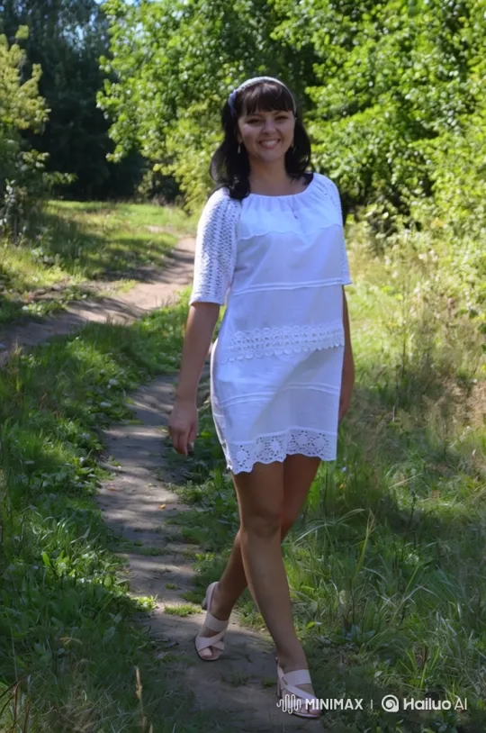 Young Woman Unaware of Giant Wolf Following Her – AI Generated Video | Hailuo AI