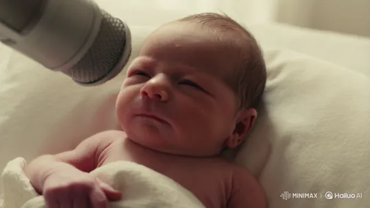 Newborn Baby Cynically 'Interviewed' in Realistic Clip – AI Generated Video | Hailuo AI