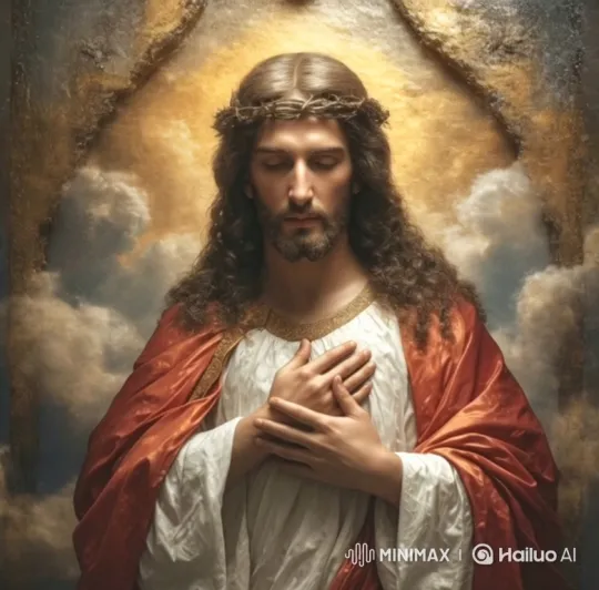 Meditative Man Embraces Divine Light in Slow Motion – AI Generated Video | Hailuo AI