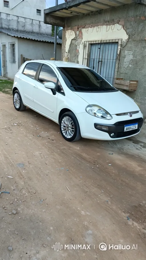 Fiat Punto Lowering Transformation on Dirt Road – AI Generated Video | Hailuo AI