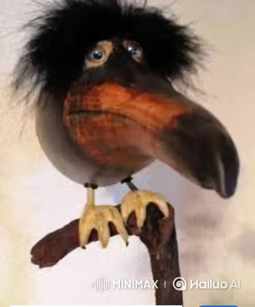 Bird Sculpture in Space with Pulsating Aura and Lightning – AI Generated Video | Hailuo AI