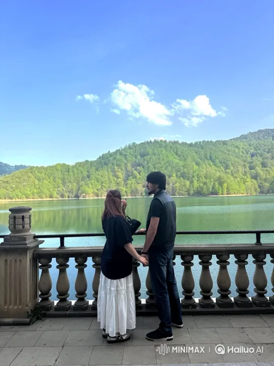 Family Embrace Captured on Summer Evening – AI Generated Video | Hailuo AI