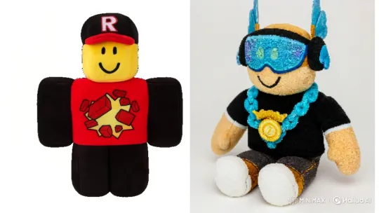 Roblox Plush Characters' Fiery Toss and Victory Dance – AI Generated Video | Hailuo AI
