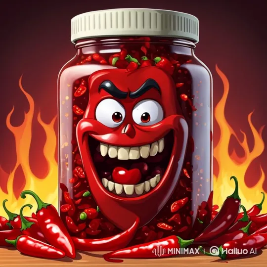 Animated Chili Pepper Villain in Fiery Jar – AI Generated Video | Hailuo AI