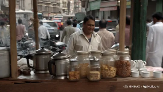 Honest Tea Seller Searches for Lost Customer – AI Generated Video | Hailuo AI