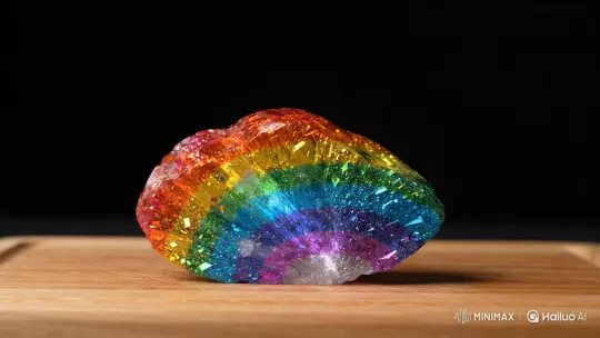 Crystal Rainbow: A Natural Phenomenon – AI Generated Video | Hailuo AI