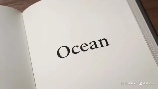The title for the content is "Ocean". – AI Generated Video | Hailuo AI