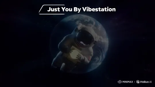 Astronaut Holds Moon in Ethereal Space Scene – AI Generated Video | Hailuo AI