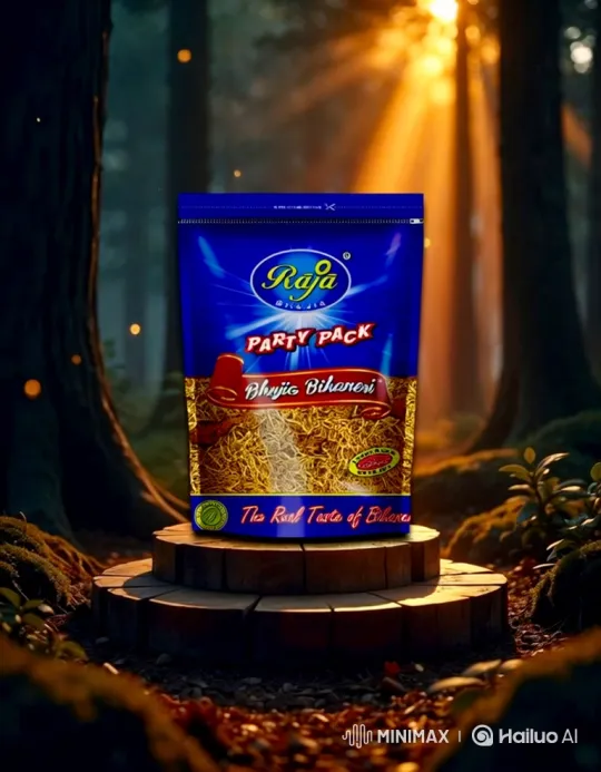 Raja Bhujia's Packet Transforms in Enchanted Forest Setting – AI Generated Video | Hailuo AI