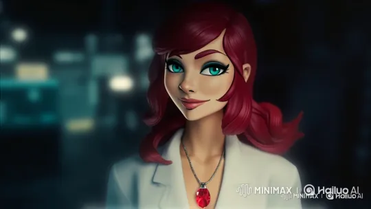 Woman Transformed by Red and Black Symbiote in Dark-Toned Scene – AI Generated Video | Hailuo AI