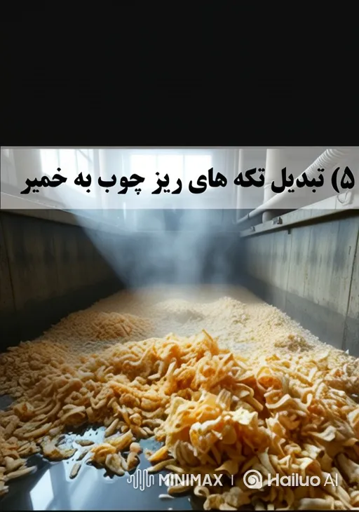Transformation of Wood Chips into Uniform Pulp – AI Generated Video | Hailuo AI
