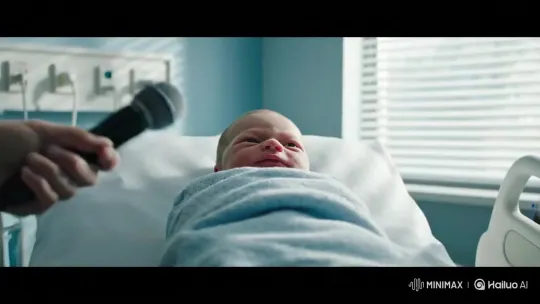 Baby's First Breath: A Mix of Oxygen and Betrayal – AI Generated Video | Hailuo AI