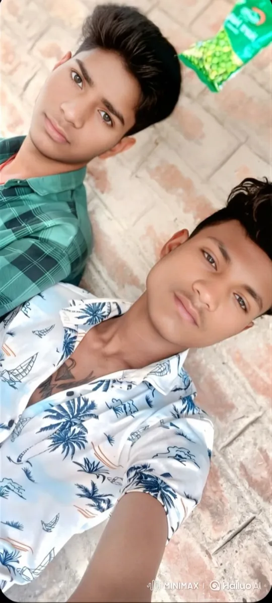 Young Men Taking a Selfie with Relaxed Smiles – AI Generated Video | Hailuo AI