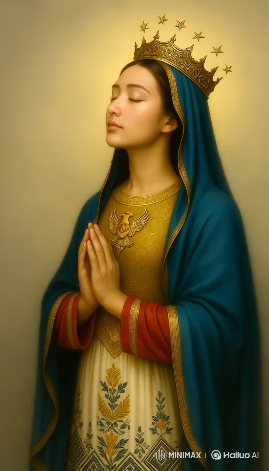 Ultra-Realistic Devotional Portrait of Serene Madonna – AI Generated Video | Hailuo AI