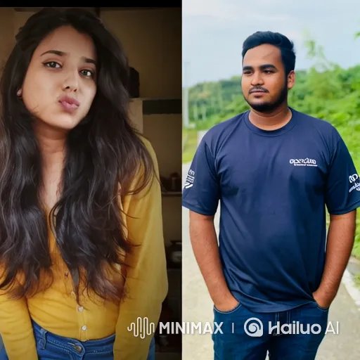 Young Couple's Sweet Outdoor Embrace – AI Generated Video | Hailuo AI