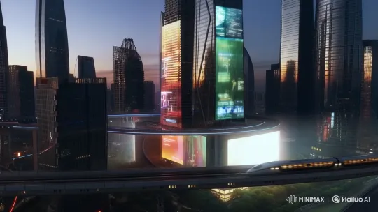 Futuristic Chinese Metropolis Showcases Rapid Development – AI Generated Video | Hailuo AI