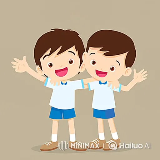 Brothers' Joyful Bond: A Celebration of Love and Play – AI Generated Video | Hailuo AI