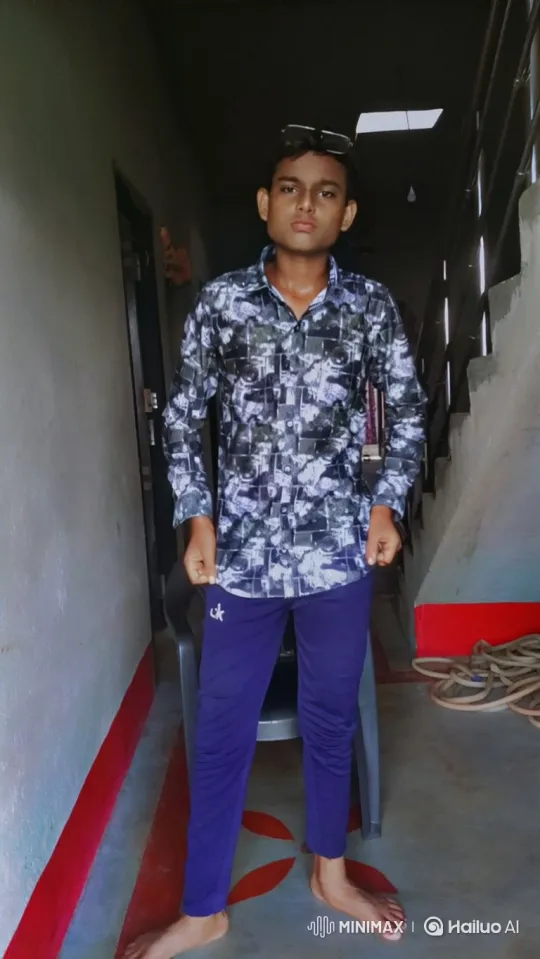 Young Man Relaxing in Indoor Hallway – AI Generated Video | Hailuo AI