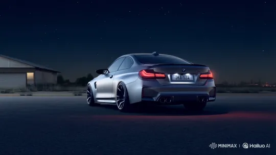 BMW M5 Night Drive Experience Video – AI Generated Video | Hailuo AI
