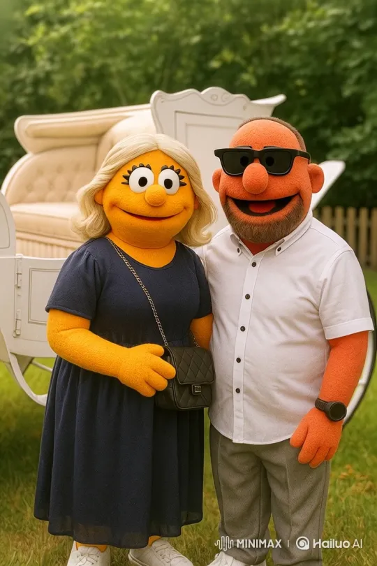Puppet Couple Dancing in Cheerful Synchronization – AI Generated Video | Hailuo AI