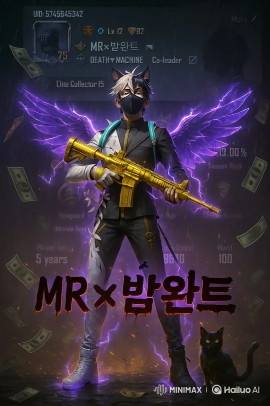 Male Character Aims Rifle with Unfurling Wings – AI Generated Video | Hailuo AI