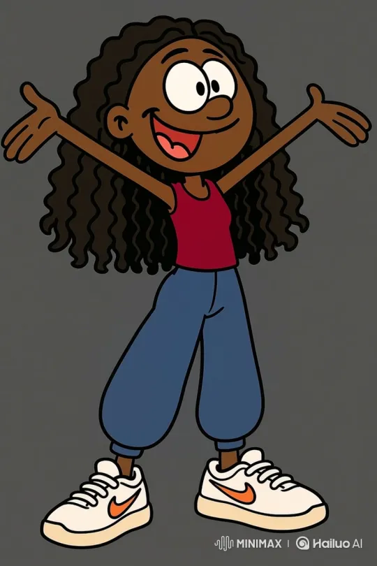 Animated Cartoon Girl Expresses Joy with Gestures – AI Generated Video | Hailuo AI