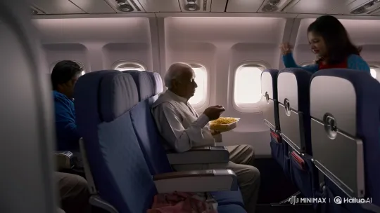 Elderly Man Prevented from Eating Biryani by Young Woman – AI Generated Video | Hailuo AI