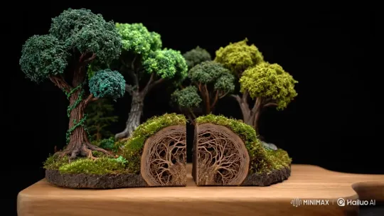 The Dynamics of Wood in a Forest Ecosystem – AI Generated Video | Hailuo AI