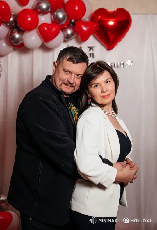 Affectionate Couple Poses in Celebration Setting – AI Generated Video | Hailuo AI