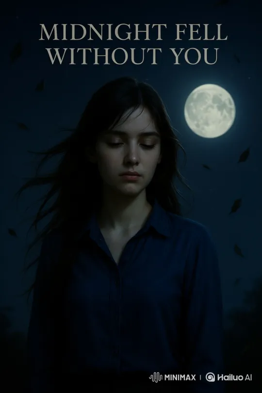 Contemplative Young Woman in Moonlit Reverie – AI Generated Video | Hailuo AI