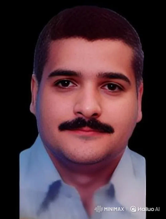 Man Transforms from Neutral to Warm Smile on Black Background – AI Generated Video | Hailuo AI